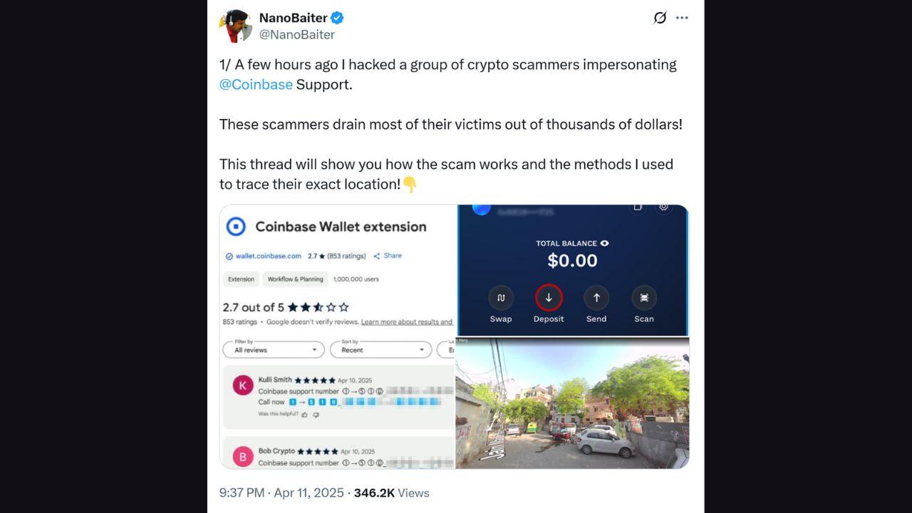 Những kẻ lừa đảo tiền số mạo danh bộ phận hỗ trợ của Coinbase