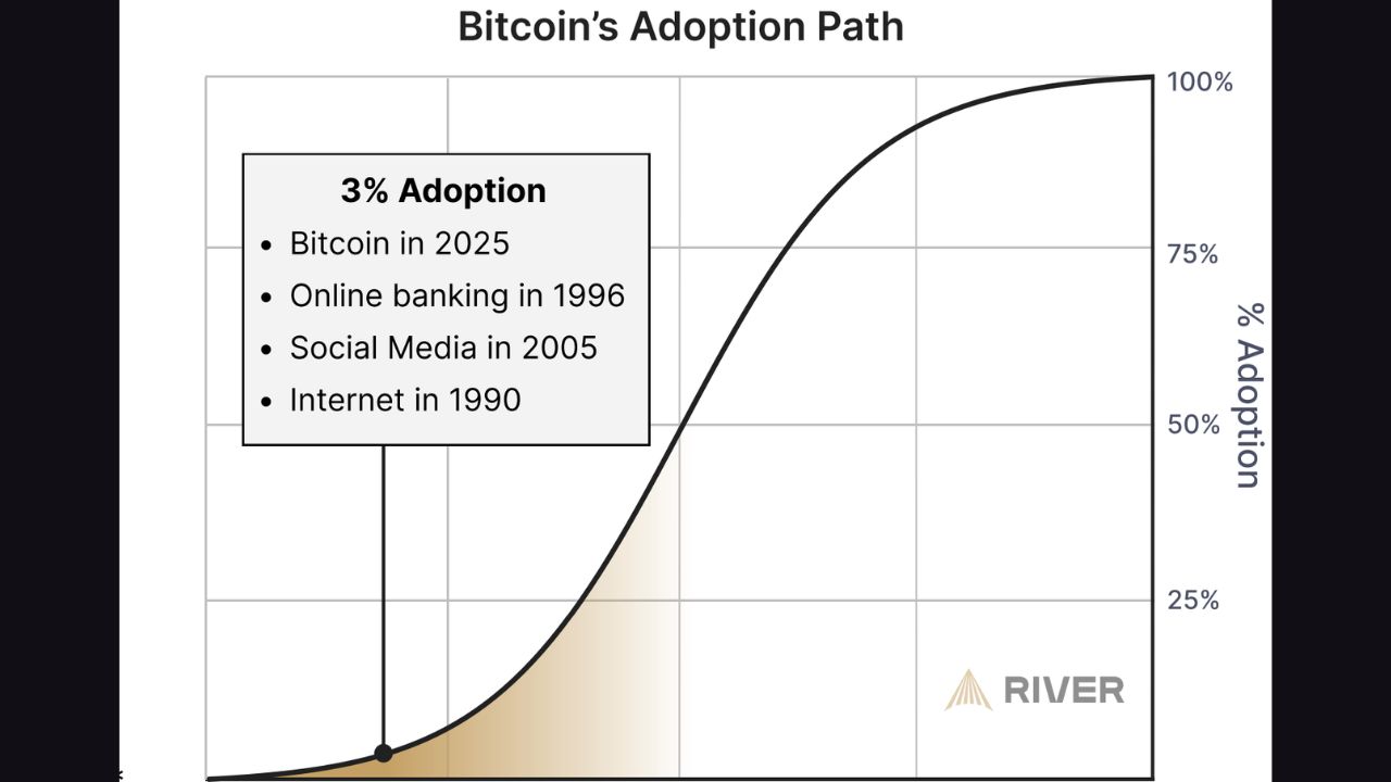 Con đường áp dụng Bitcoin vẫn chỉ ở mức 3%