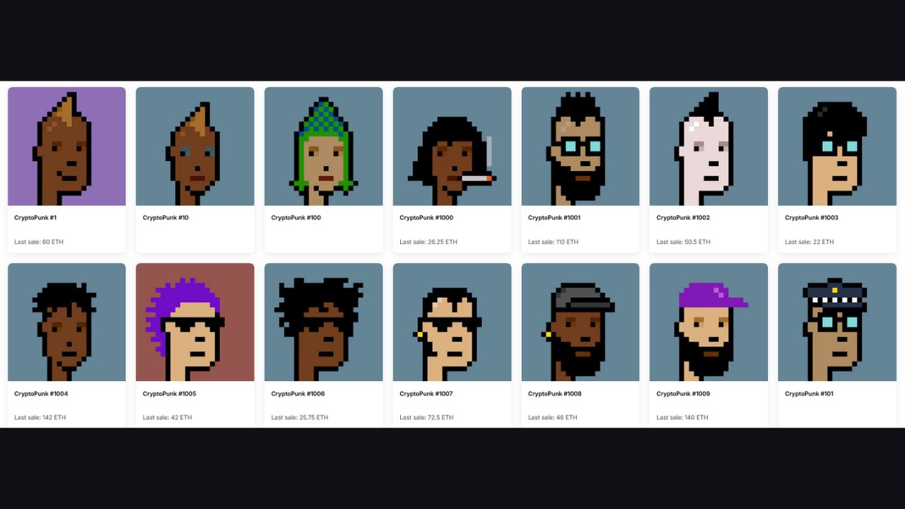 CryptoPunks được niêm yết trên thị trường NFT OpenSea